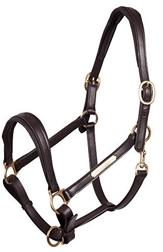 BR Premiere Lederhalfter, Farbe:braun, Groesse:Cob