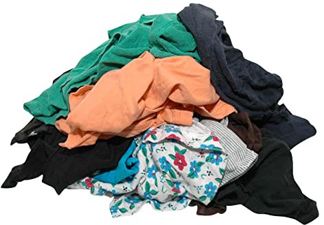 BOVE Putzlappen Trikot bunt 10 kg - allerbeste Qualität – aus T-Shirts und Poloshirts – fusselarm, hohe Dehngrenze und stark absorbierend (8701007) – Putztücher – Putzlappen Werkstatt