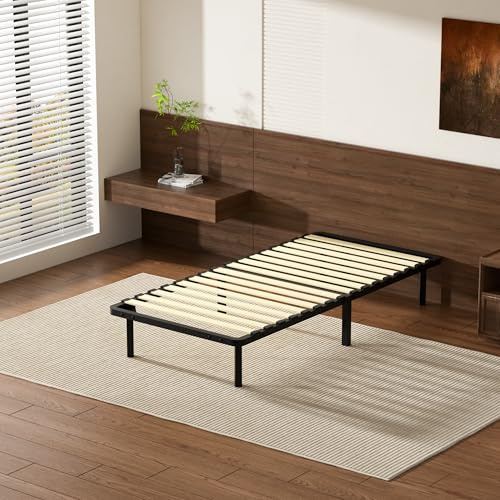 Stanew Sommier 90x190cm | Sommiers à Lattes pour Adulte | Sommier 90x190 avec 6 Pieds | 16 Lattes | Cadre de Lit Métal | Lattes Réglables | Résistant et Confortable | Montage Rapide et Facile