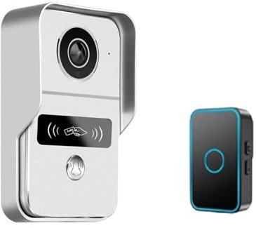 Tuya Smart 1080P Doorbell Camera WiFi Wireless IR HD Video Door Bell Phone Intercom with RJ45 to POE Optional Lock Unlock Module(KW02 and Chime,U/S)