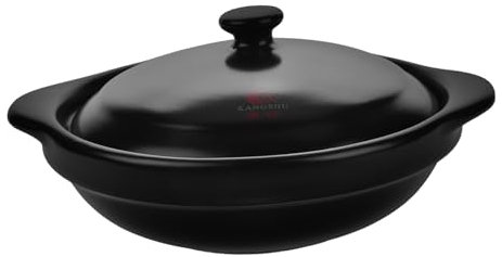 MAGICLULU Casseruola in Ceramica Ciotola Di Pietra Coreana Pentola Donabe Ciotola Portata Per Zuppa Di Coccio Casseruola Profonda Stufato Di Casa Domestico Argilla Vaso Di Ceramica