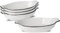 XINLTC Auflaufform klein 4er Set, 350ML, Mini Auflaufform Keramik, Lasagne Auflaufform für 1 Person, als kleine Backform und Tiramisu-Form, Ideal für Aufläufe, Schuster, 22,8 x 11,9 x 4,3 cm