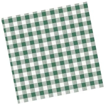 25 Tovaglie in AIRLAID carta 100x100cm COPRIMACCHIA | VARI DECORI E FANTASIE | ideali per la ristorazione sagre feste vari colori | HoReCa (QUADRETTO Verde Scuro)
