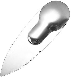 MQPALZKD 2 in 1 Stainless Steel Spoon Fruit Kiwi Cutter Device Cut Kitchen Peeler Digging Core Twister Slicer Kitchen Tools