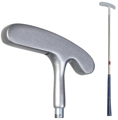 Left/Right Handed Junior Golf Putter, Kids Two-Way Golf Blade Putter, Perfect Club for Children 3-12Y (age 9-12,Silver head for Boy)