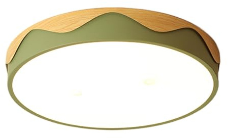 YGZPALH Lámpara LED De Montaje Empotrado Luces De Techo De 24W 16.5in para Cocina Lámpara De Techo Ultra Delgada Regulable Lámpara De Techo Nordic Macaron Semi Flush Mount para El Comedor