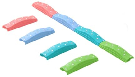 Generic Poutre D'équilibre pour Enfants, Jouet D'activité pour L'intérieur et L'extérieur, 4 pièces colorées