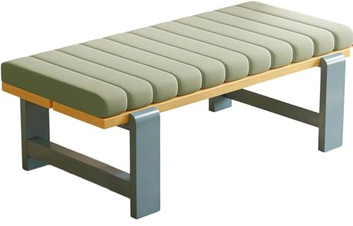 VEAI Cojín para Banco Interior/Exterior con Cremallera - 120/180/100/75/150 cm x 35/40 cm - Antideslizante para Ventanas de Zapatero, Bahía, Jardín, Sillas Largas, Columpios(Gris Oscuro,105x45x5cm)