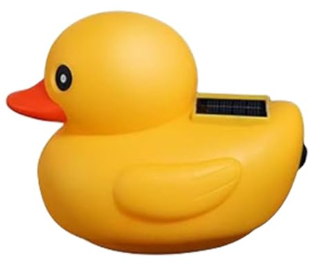 Canard solaire flottant – Lumière étanche, accessoire de piscine, ornement jaune, décoration de fête, élément de jardin | Parfait pour la terrasse, l'étang, la cour, la zone de baignade, l'éclairage a