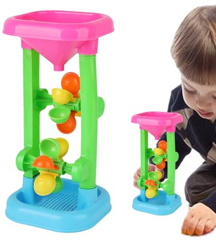 Giocattolo mulino a a forma di da spiaggia - Giochi con sabbia e acqua | Giocattolo per mescolare sabbia e acqua | con ruota rotante per giochi di attività sandbox attività e