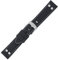 Eichmüller Uhrenarmband aus Leder im Vintage-Look mit Nieten, nero, 22mm, Vintage