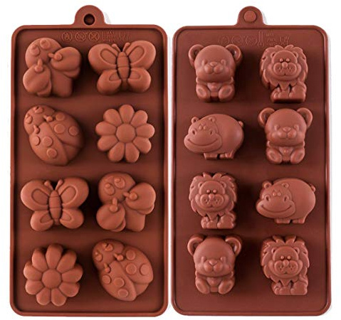 LOKIPA Animal & Insect Silicone Chocolate Candy Jelly Molds, Soap Molds, Silicone Baking Molds