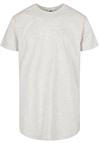 Urban Classics Men's Shaped Long Tee T-Shirt, lightgrey, L