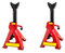 YASTA Coppia di cavalletti Moto portata da 3 Tonnellate 9 livelli regolabili per Auto con leva di sicurezza Set di due Cavalletti da sostegno officina, fai da te, Professionale, Domestico, Garage