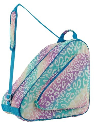 HEXIFUL Skate Bag for Ice, Inline, Roller & Quad Skates - Kids & Adults (Rainbow/Leo)