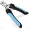 Longivia® Professioneller Krallenschere für Hunde und Katzen 15,5 cm aus Edelstahl mit Nagelfeile- Krallenzange Hohe Qualität - Krallenschneider Große & Kleine Hund mit Sicherheitsschutz Schwarz-Blau