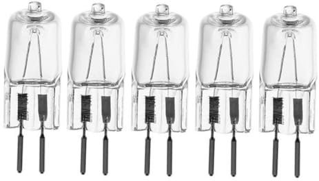 TYKGSQIP Bombillas halógenas G6.35 de 12 V, 24 V, 230 V, 20 W, 35 W, 50 W, 75 W, 100 W, 150 W, 200 W, 2 pines, regulables, de color blanco cálido, 5 uds., 220 V, 150 W