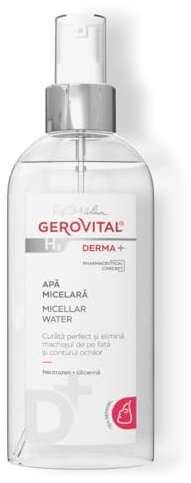 Mizellenwasser für Gesicht & Augen – Sanfte Reinigung für empfindliche Haut – Entfernt Make-up & beruhigt das Hautgefühl – 150 ml Gerovital H3 Derma+
