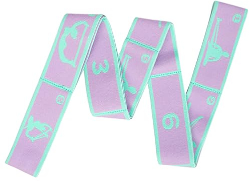 Correas elásticas, 8 secciones elásticas para fitness, bandas de resistencia para mujeres, niños, yoga, ejercicio, baile, pilates, gimnasia, hogar, piernas, fitness, 8 secciones, bandas de resistencia