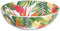 Les Jardins de la Comtesse - Große Salatschüssel aus reinem Melamin - 31 cm - Exotische Blumen - Rot und Grün - Tafelservice aus der Kollektion MelARTmine - unzerbrechliches Geschirr