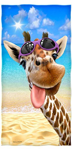 YISUMEI - Badetuch - Giraffe - 70 cm x 140 cm Strandtuch