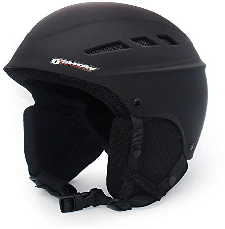 Mangen Casque de Ski Snowboard pour Adulte Enfant (Noir, Enfants S (52CM-56CM))