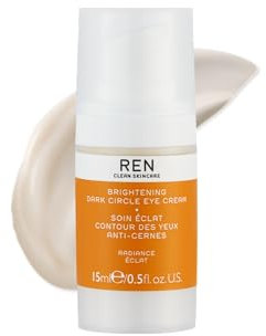 REN Radiance Brightening Dark Circle Eye Cream, 15ml – Eye Cream with Elderberry Flower and Glycogen, Clinically Proven to Reduce Dark Circles in 7 Days, Hydrates and Firms Delicate Skin