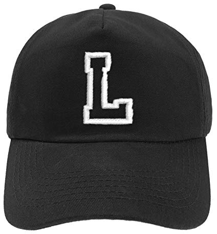 MFAZ Morefaz Ltd Ny basebollkeps svart keps pojke flicka barnhatt unisex A-Z alfabet (L)