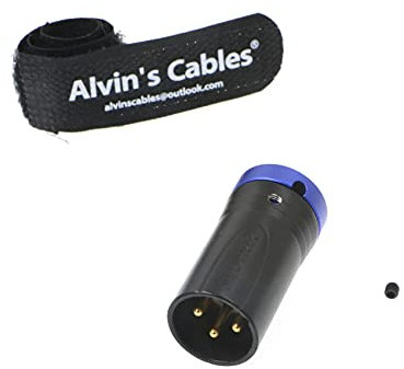 Low-Profile Connettore XLR Maschio a 3-pin Spina Originale per Dispositivi Audio|Alvin’s Cables| Blu