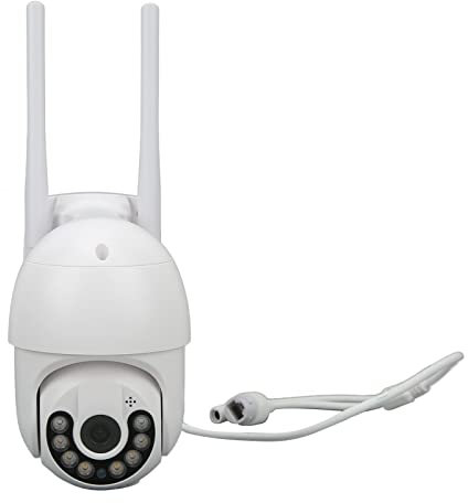 UPQRSG Cámaras de Seguridad de 360 ​​Grados Inalámbricas para Exteriores, 2.4Ghz WiFi Cámara con Bombilla a Prueba de Agua, 1080P para Interiores para Sistema de Cámara Doméstico(EU)