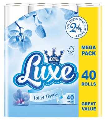 Little Duck Luxe Toilet Tissue 2 Ply Softness in Every Sheet 40 Rolls