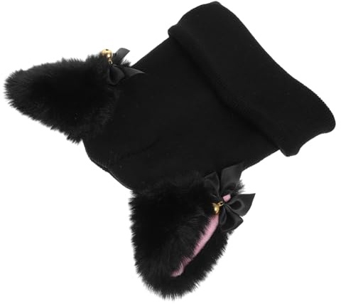 Anneome Funda para Casco De Esquí Protectora Cubierta Casco Ski para Suministros De Esquí Al Aire Diseño De Dibujos Animados Color Negro Material Sintético