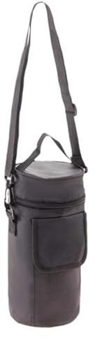 tintoke Rotwein Kühltasche,31.5×12.5cm Isolierter Weintasche,Thermosflaschenhalter aus Oxford-Stoff,Kommt mit einem verstellbaren Schultergurt, für Wasserbecher, Getränke, Rotwein usw. (schwarz)