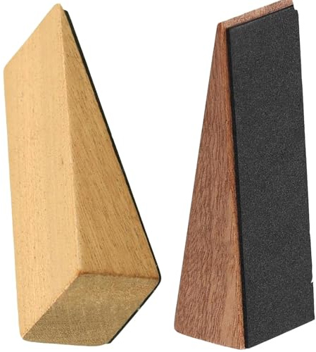 2pcs Wooden Door Stop – Anti-Slip Door Wedge for Floor and Carpet, Heavy-Duty Doorstops for Home, Office, or School Use