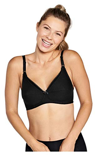 Naturana 5089- Sujetador de lactancia para mujer, Negro, 100D