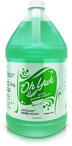 Oh Yuk Jetted Tub Cleaner for Jet Tubs, Bathtubs, Whirlpools, The Most Effective Jetted Tub Cleaner, Septic Safe, 32 Cleanings per Bottle - 1 Gallon