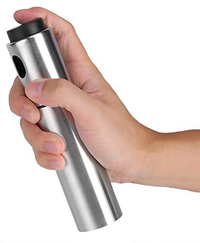 Spruzzatore Olio, Bottiglia per Nebulizzazione di Olio D'Oliva in Acciaio Inossidabile Bottiglia di Olio e Aceto Riutilizzabile Spruzzino per Olio per Friggitrice Aria, BBQ, Cucina, Insalata