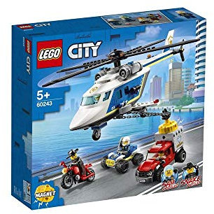LEGO City Police Helicopter Chase 60243 Police Playset, LEGO Building Sets for Kids, New 2020 (212 Pieces)