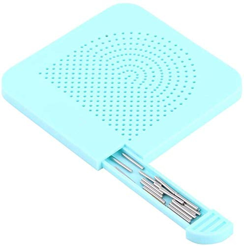 HEEPDD Quilling Board, Roll Grid Quiller Guide con 20 perni in Acciaio Strumento Quilling Artigianale in Carta Fai-da-Te(Blu)