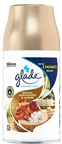 Glade (Brise) Automatic Spray Nachfüller, Raumduft, Sensual Sandalwood & Jasmine, 4er Pack (4 x 269 ml)