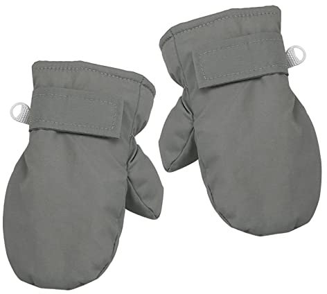 Baby Handschuhe Winter, Kinderhandschuhe 2/3/4 Jahre Mädchen Junge, Skihandschuhe Kinder Wasserdicht, Fäustlinge Fleece Fausthandschuhe Kinder, für Skifahren Radfahren Outdoor Warm Sport (M, Grau)