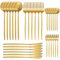 AIBAOBAO 30 teilig Besteckset für 6 Personen, Besteckset, Besteck aus Edelstahl mit Messer Gabel Löffel, Gold Besteck Set, Gabeln, Löffel, Kuchengabeln, Tee-/ Kaffeelöffel Essbesteck
