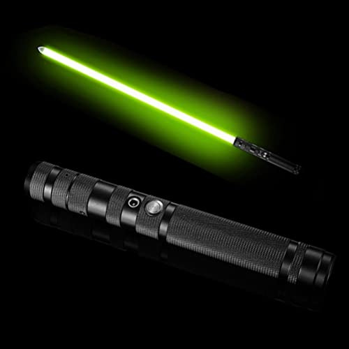 TAIPPAN Laser Sabre 77 cm, RGB LED 7 Colours Lightsaber with Metal Handle, Simulated Combat Soundfonts for Christmas, Halloween, Birthday