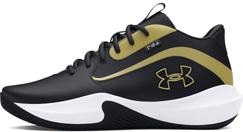 Under Armour Unisex Lockdown 7, (001) Black/Black/Metallic Gold, 8.5, US