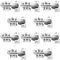 YUENPUN 10 Pack 90 Degree Kitchen Cupboard Hinges, Blind Corner Hinge, Concealed Door Hinges for Cabinets, Wardrobe