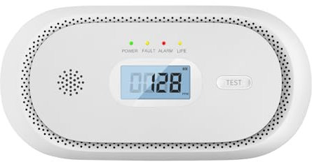 Kohlenmonoxid Melder mit LCD Display, austauschbarer Batterie CO-Sensor CO Melder Tragbarer CO Warnmelder für Zuhause Reisen