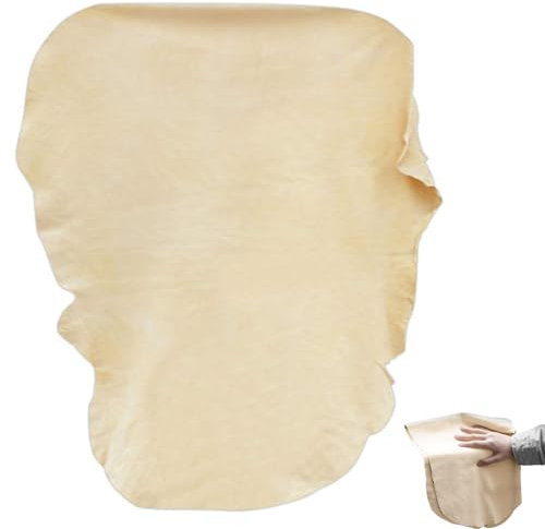 ZXJLWR 60x40cm Fensterleder, Praktisch Und Langlebig Auto Ledertuch, Leicht Zu Reinigen Ohne Verformung Autoleder, Ledertuch Autopflege Wird Zur Reinigung Von Autos Verwendet