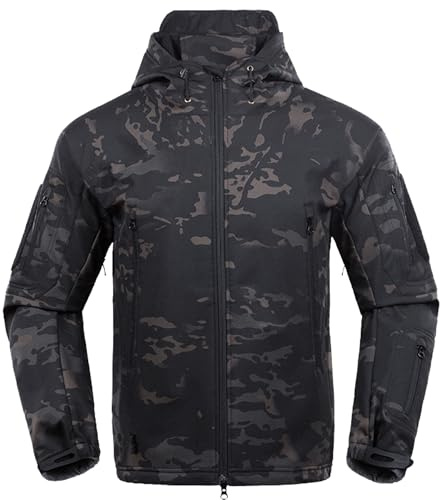 Kelmon Utomhus Softshell Taktisk jacka med huva för män