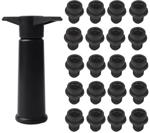 Pompa a vuoto per vino con 20 tappi, tappo per bottiglia di vino, conservatore di vino, pompa per vino riutilizzabile mantiene il vino fresco