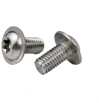 Generico M2.5 M3 M4 M5 M6 m8 304 Vite a Sei Foglie in Acciaio Inox con Guarnizione ad Anello 5-50 Pezzi(X 10mm,M4 10PCS)
